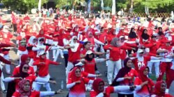 Senam Bersama KORMI Jadi Ruang Silaturahmi, Warga dari Berbagai Daerah Tumplek di Cangehgar