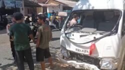 Truk Boks Hantam Tiang Telepon di Jampangkulon, Jadi Kecelakaan Ketiga di Titik yang Sama