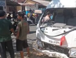 Truk Boks Hantam Tiang Telepon di Jampangkulon, Jadi Kecelakaan Ketiga di Titik yang Sama
