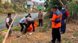 Perempuan Paruh Baya Ditemukan Meninggal di Pinggir Sungai Cicatih Cibadak
