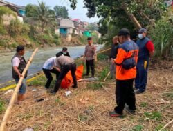 Perempuan Paruh Baya Ditemukan Meninggal di Pinggir Sungai Cicatih Cibadak