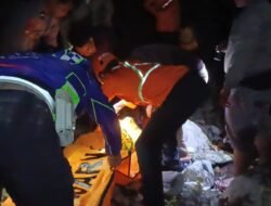 Diduga Rem Blong, Truk Terjun ke Jurang di Turunan Cisarakan Sukabumi, Pengemudi Tewas