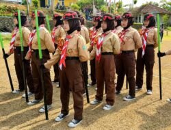 Puluhan Regu Pramuka Adu Kekompakan di LKBB Kwarran Jampangkulon