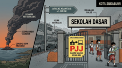 Debu Erupsi Gunung Anak Krakatau Berdampak pada Aktivitas Pembelajaran di Kota Sukabumi