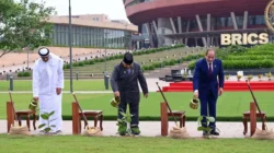 Prabowo Ikut Tanam Pohon Banyan Bersama Pemimpin BRICS di India