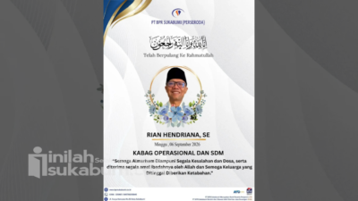 Keluarga Besar PT BPR Sukabumi Berduka, Kabag Operasional dan SDM Rian Hendriana Wafat