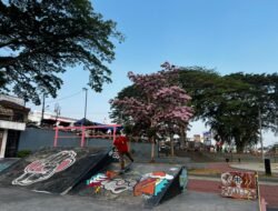 Lapang Merdeka Kota Sukabumi Bak Seperti di Negeri Sakura Jepang
