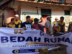 Peringati Hari Bakti PU ke-81 dan HJKS ke-156, DPU Kabupaten Sukabumi Bedah Rumah Warga Surade