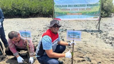 Pertamina Patra Niaga RJBB Kolaborasi dengan Masyarakat Tanam 3.000 Bibit Mangrove di Karawang