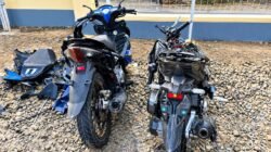 Motor Bertabrakan Saat Mendahului Angkutan Umum di Surade, Bocah 8 Tahun Terluka