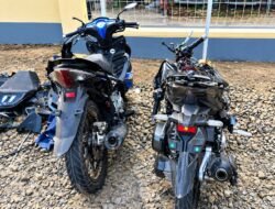 Motor Bertabrakan Saat Mendahului Angkutan Umum di Surade, Bocah 8 Tahun Terluka