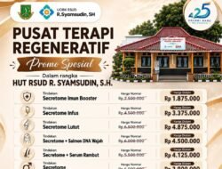 Rayakan HUT ke-106, RSUD R. Syamsudin SH Hadirkan Promo Terapi Regeneratif