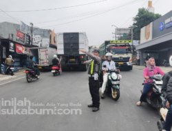 Akhir Pekan, Arus Lalin di Simpang Ratu Cibadak Sukabumi Ramai Lancar