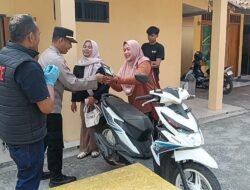 Polsek Jampangkulon Serahkan Kendaraan Honda Beat dalam Penanganan Dugaan Penipuan dan Penggelapan