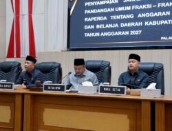 DPRD Soroti Raperda APBD 2027, Bupati Sukabumi Sampaikan Jawaban Fraksi
