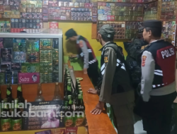 Polsek Warungkiara Razia Miras, Sasar Sejumlah Toko Jamu dalam Operasi Pekat